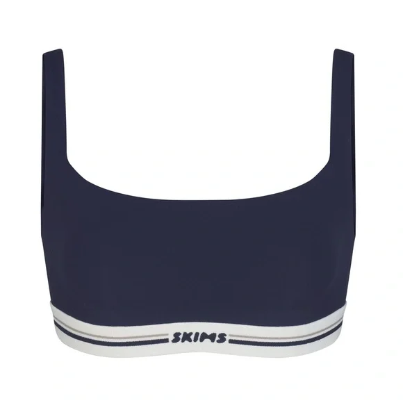 SKIMS Navy Logo Band Bralette - Picture 1 of 11